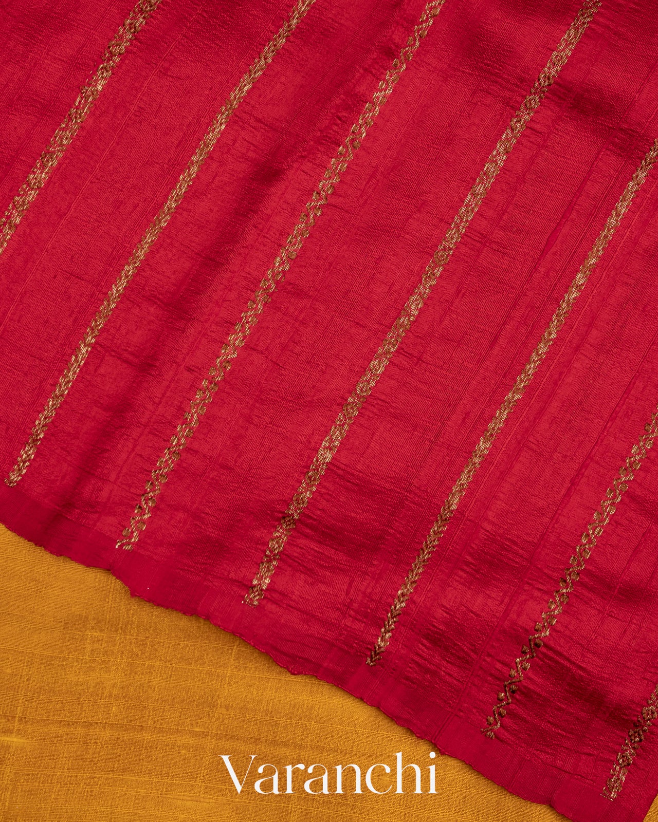 Turmeric Yellow Borderless Pure Raw Silk Handloom Saree