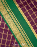 Deep Purple Pure Mysore Crepe Silk Saree