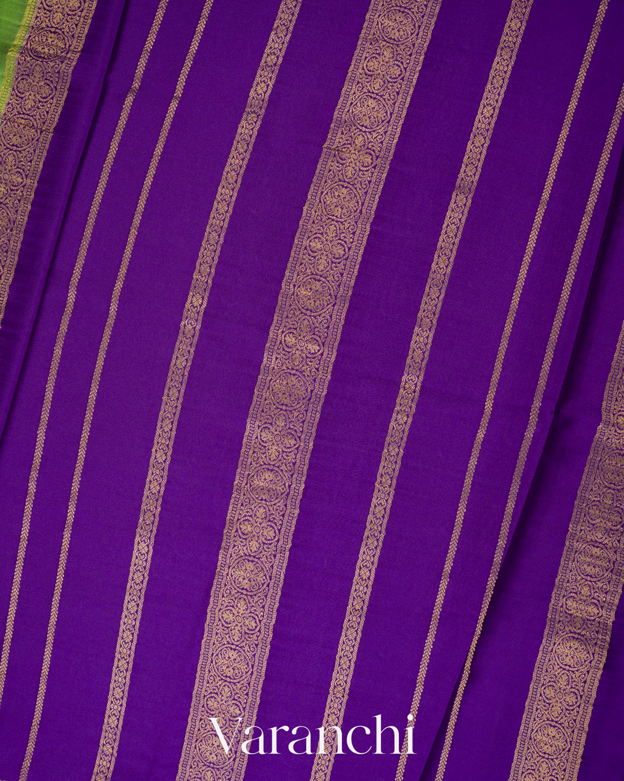 Pista Green Pure Mysore Crepe Silk Saree