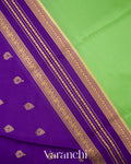 Pista Green Pure Mysore Crepe Silk Saree