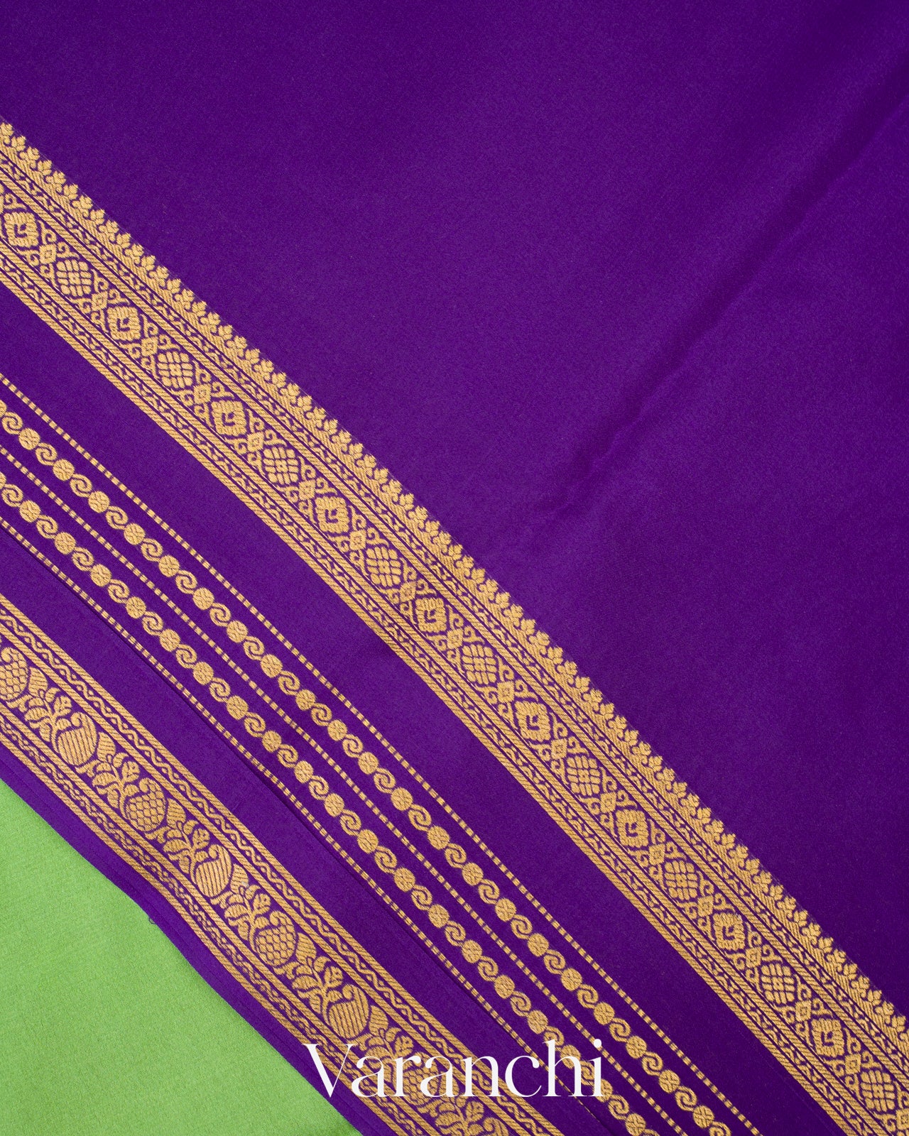 Pista Green Pure Mysore Crepe Silk Saree