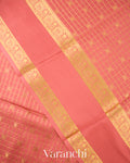 Mauve Pink Pure Mysore Crepe Silk Saree 
