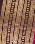 Rani Pink Pure Mysore Crepe Silk Saree