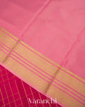 Rani Pink Pure Mysore Crepe Silk Saree