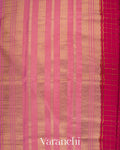 Rani Pink Pure Mysore Crepe Silk Saree