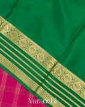 Rani Pink Pure Mysore Crepe Silk Saree