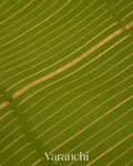Mehandi Green Pure Mysore Crepe Silk Saree
