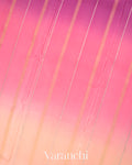 Shades of Mauve and Peach Ombre-Dyed Pure Mysore Crepe Silk Saree