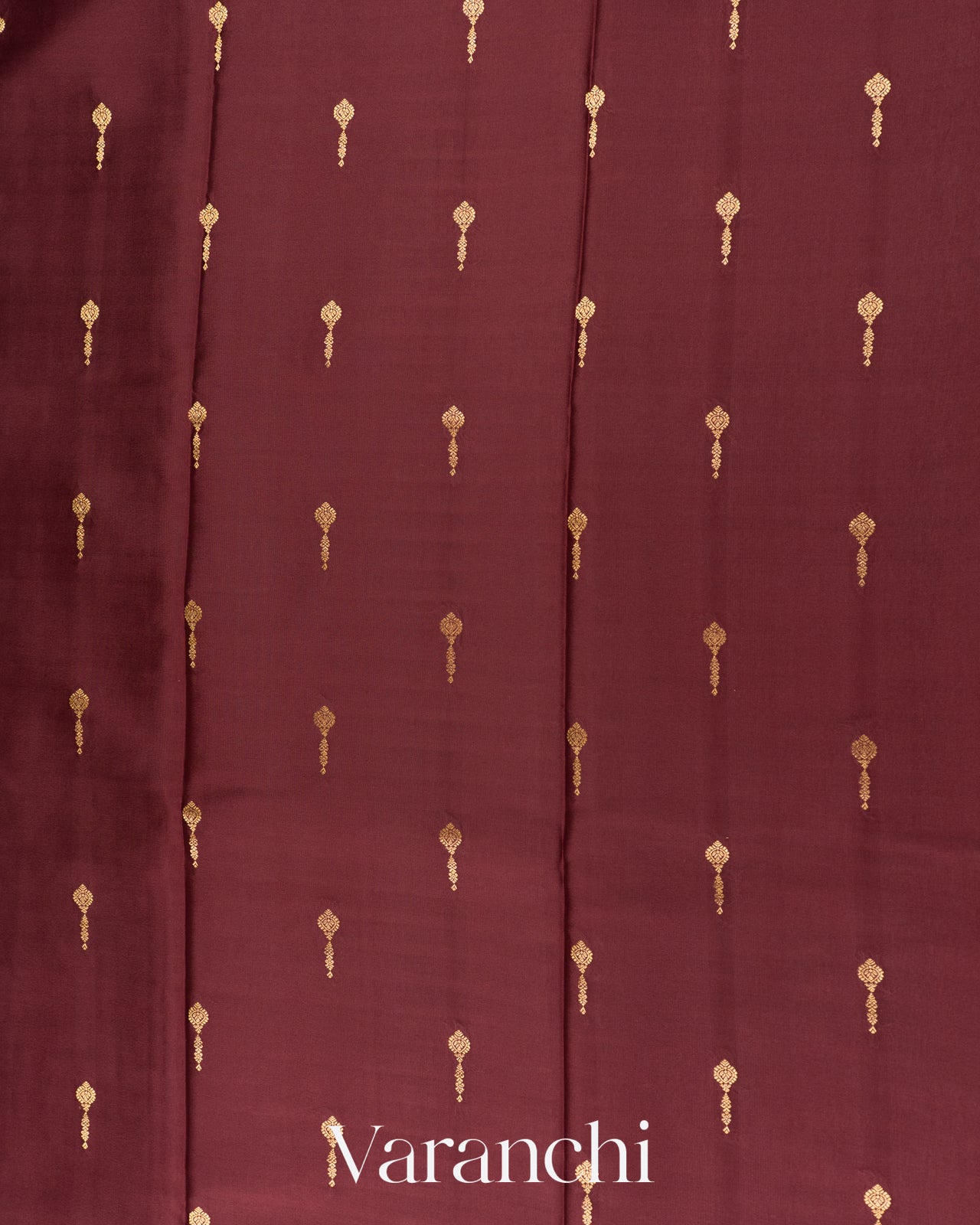 Chocolate Brown Pure Mysore Crepe Silk Saree