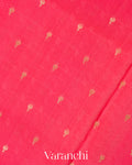 Gajari Pink Pure Mysore Crepe Silk Saree