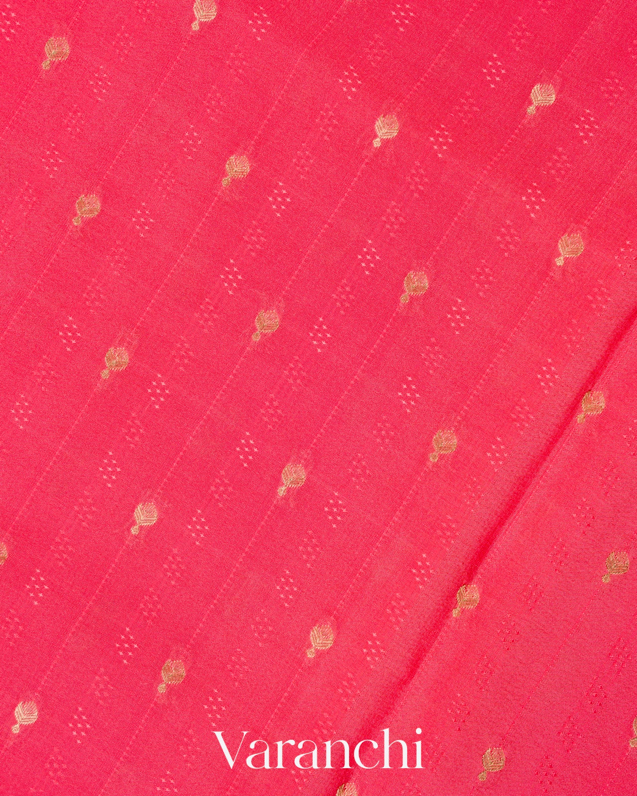 Gajari Pink Pure Mysore Crepe Silk Saree