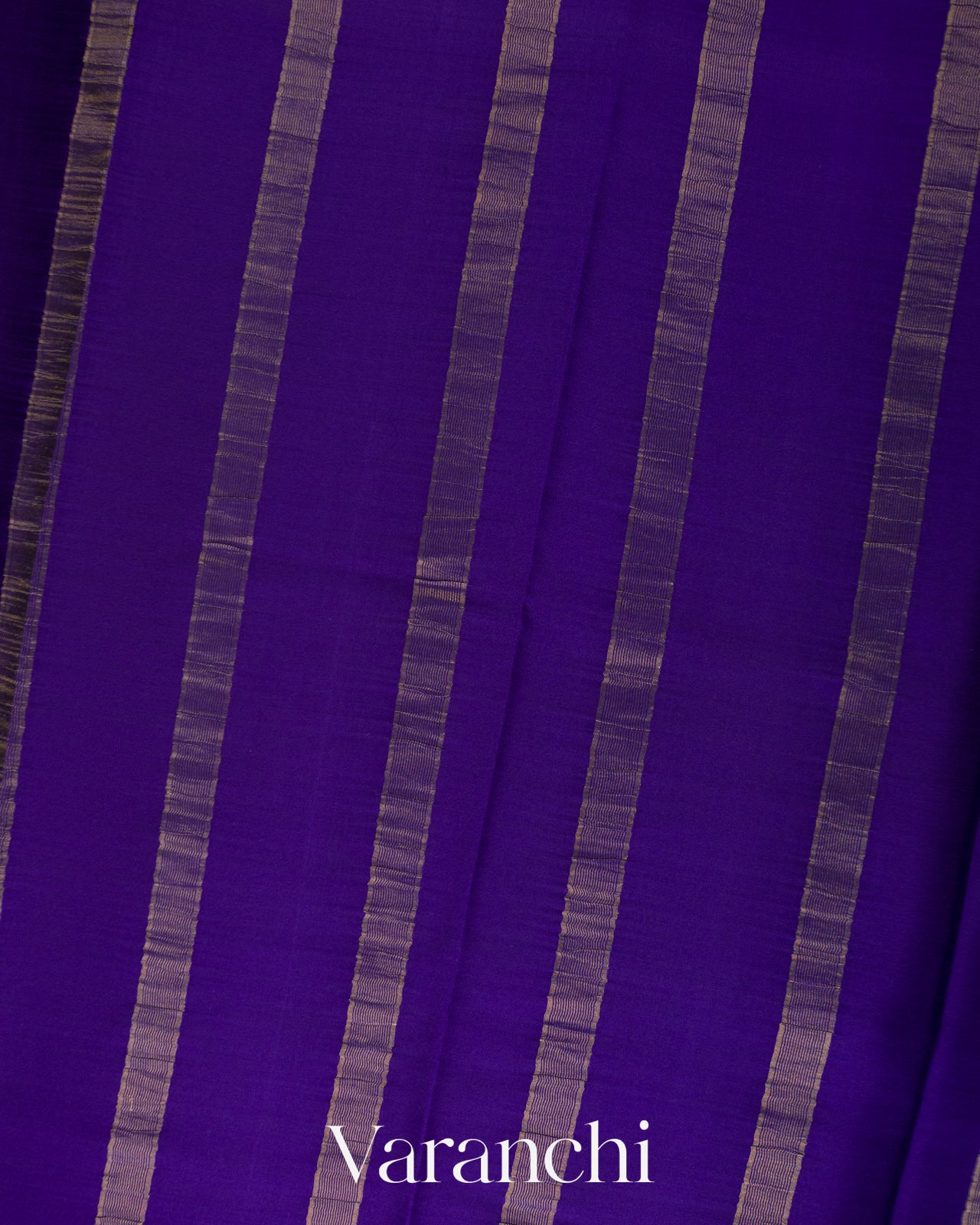 Emerald Green-Purple Pure Mysore Crepe Silk Saree