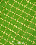 Parrot Green Pure Mysore Crepe Silk Saree