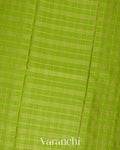 Apple Green Pure Mysore Crepe Silk Saree