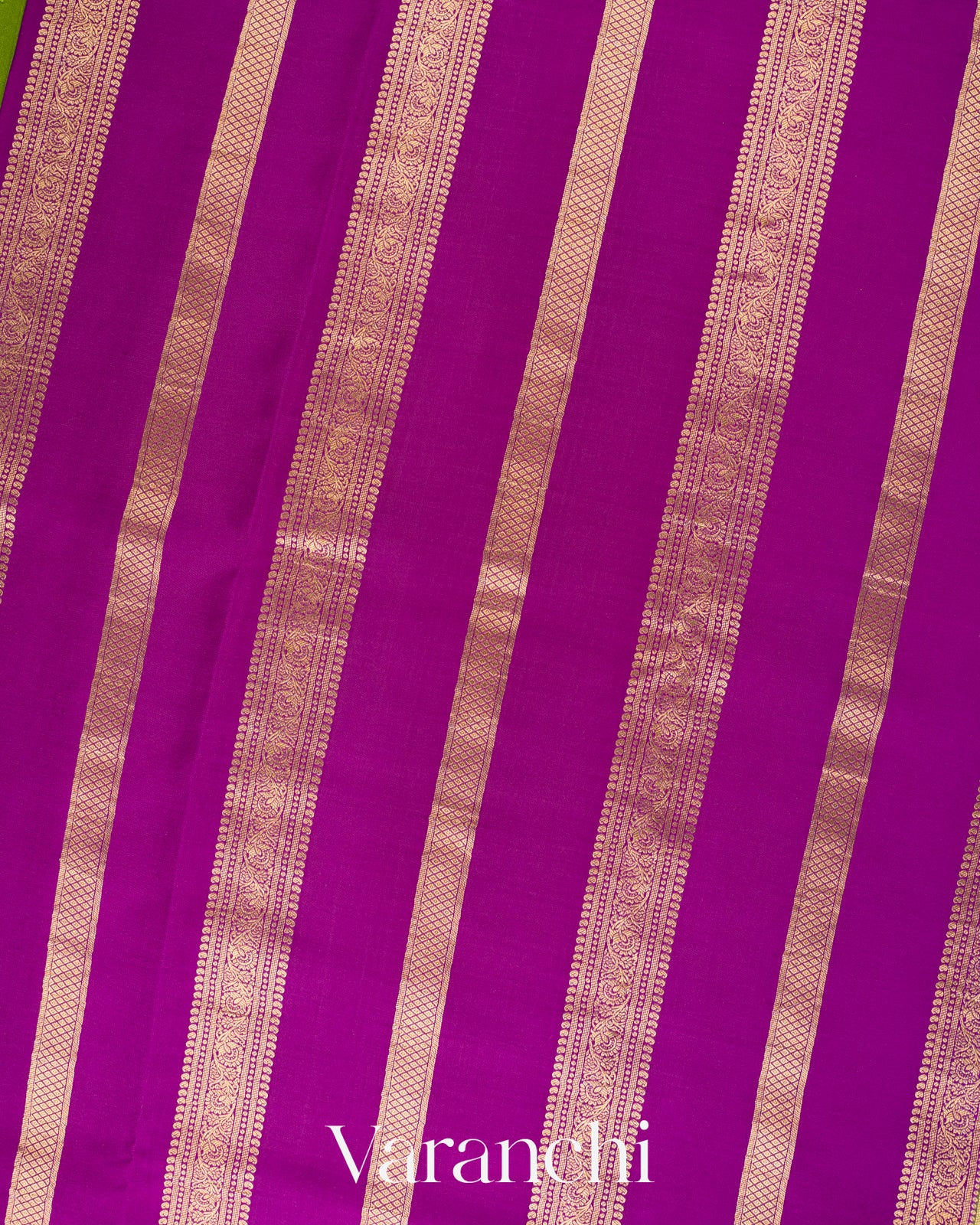 Apple Green Pure Mysore Crepe Silk Saree