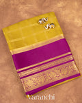 Mehandi Green Pure Mysore Crepe Silk Saree