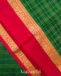 Bright Red Pure Mysore Crepe Silk Saree