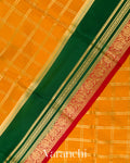 Turmeric Yellow Pure Mysore Crepe Silk Saree