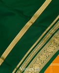 Turmeric Yellow Pure Mysore Crepe Silk Saree