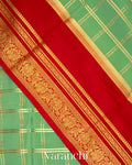 Mint Green Pure Mysore Crepe Silk Saree