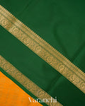 Turmeric Yellow Pure Mysore Crepe Silk Saree