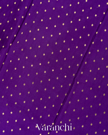 Deep Purple Pure Mysore Crepe Silk Saree 