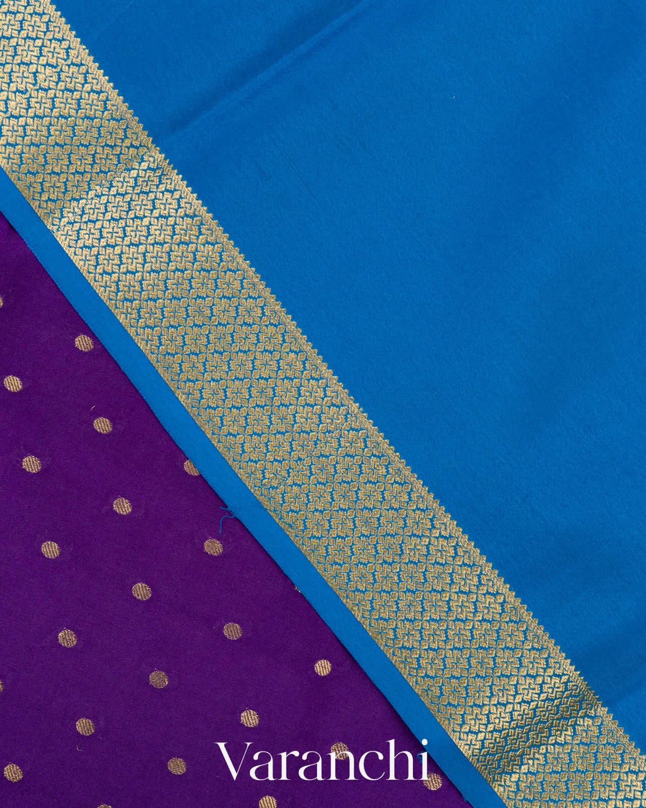 Deep Purple Pure Mysore Crepe Silk Saree 