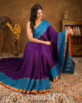 Deep Purple Pure Mysore Crepe Silk Saree 