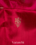 Rani Pink Ombre-Dyed Raw Silk Handloom Saree