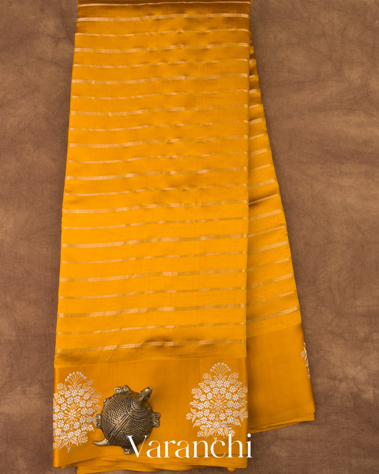Haldi Yellow Pure Poona Silk Handloom Saree