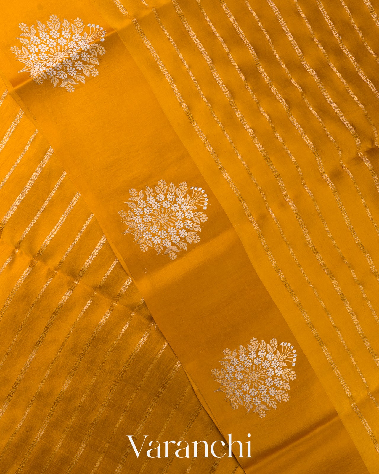 Haldi Yellow Pure Poona Silk Handloom Saree