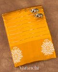 Haldi Yellow Pure Poona Silk Handloom Saree