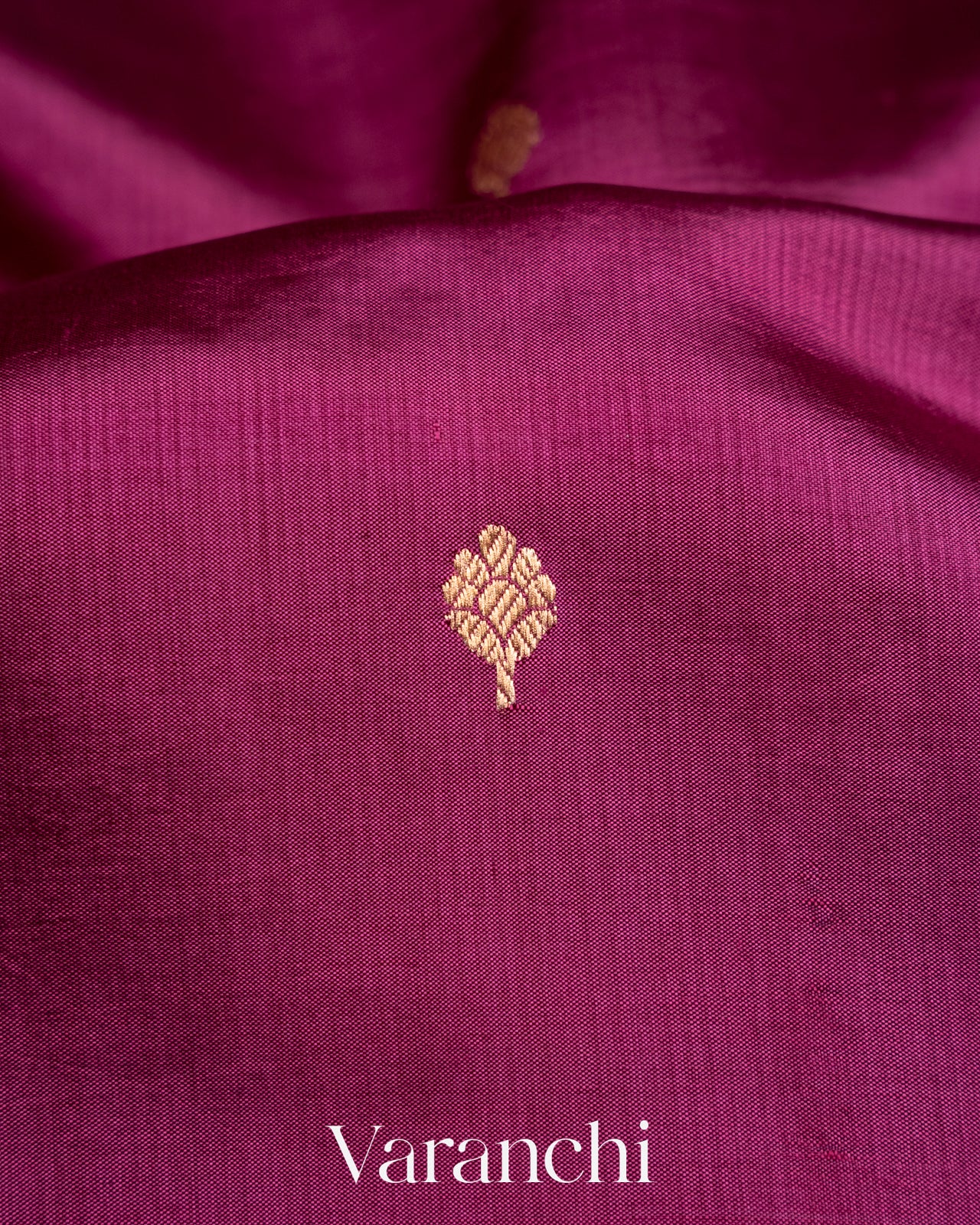 Mulberry Purple Pure Katan Silk Handloom Saree