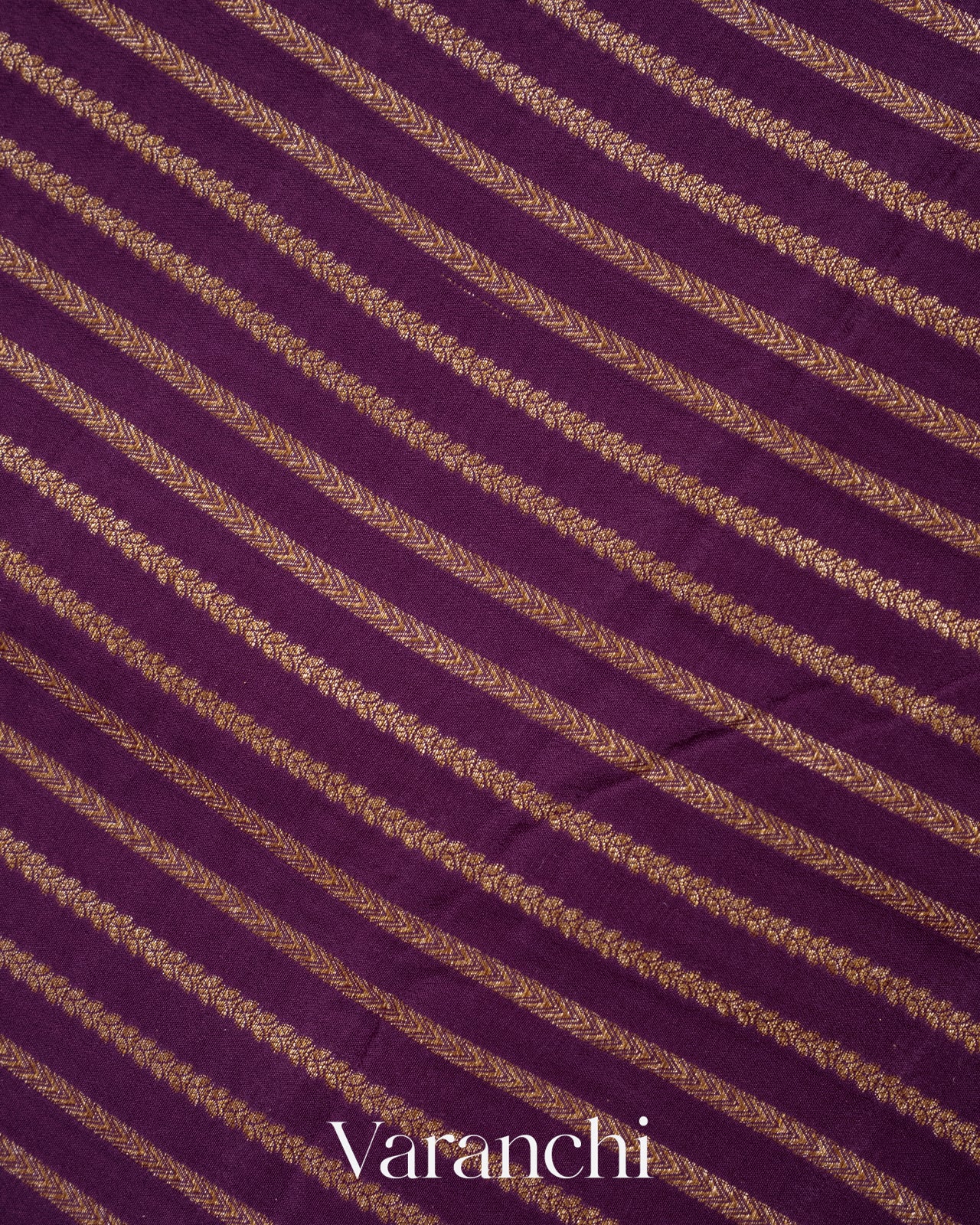 Deep Purple Pure Crepe Silk Handloom Saree