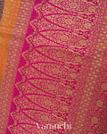 Deep Purple Pure Crepe Silk Handloom Saree