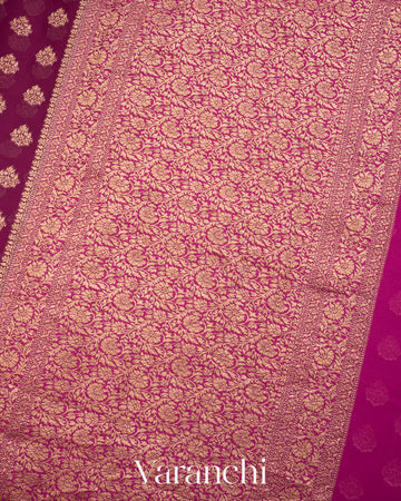 Wine Pure Georgette Silk Saree