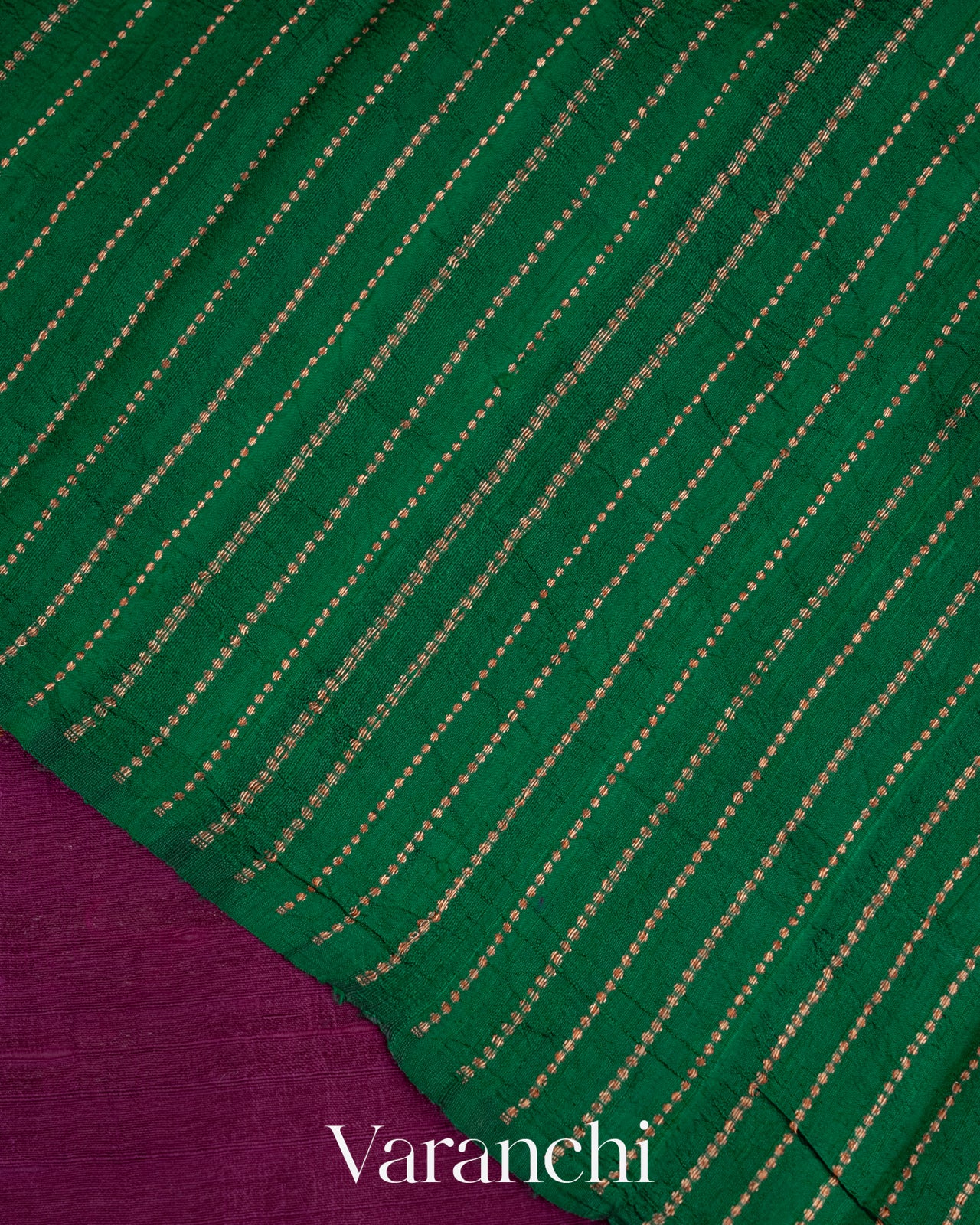 Purple Borderless Pure Raw Silk Handloom Saree