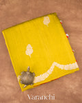 Mustard Yellow Pure Raw Silk Handloom Saree
