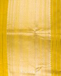Mustard Yellow Pure Raw Silk Handloom Saree