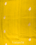 Mustard Yellow Pure Raw Silk Handloom Saree