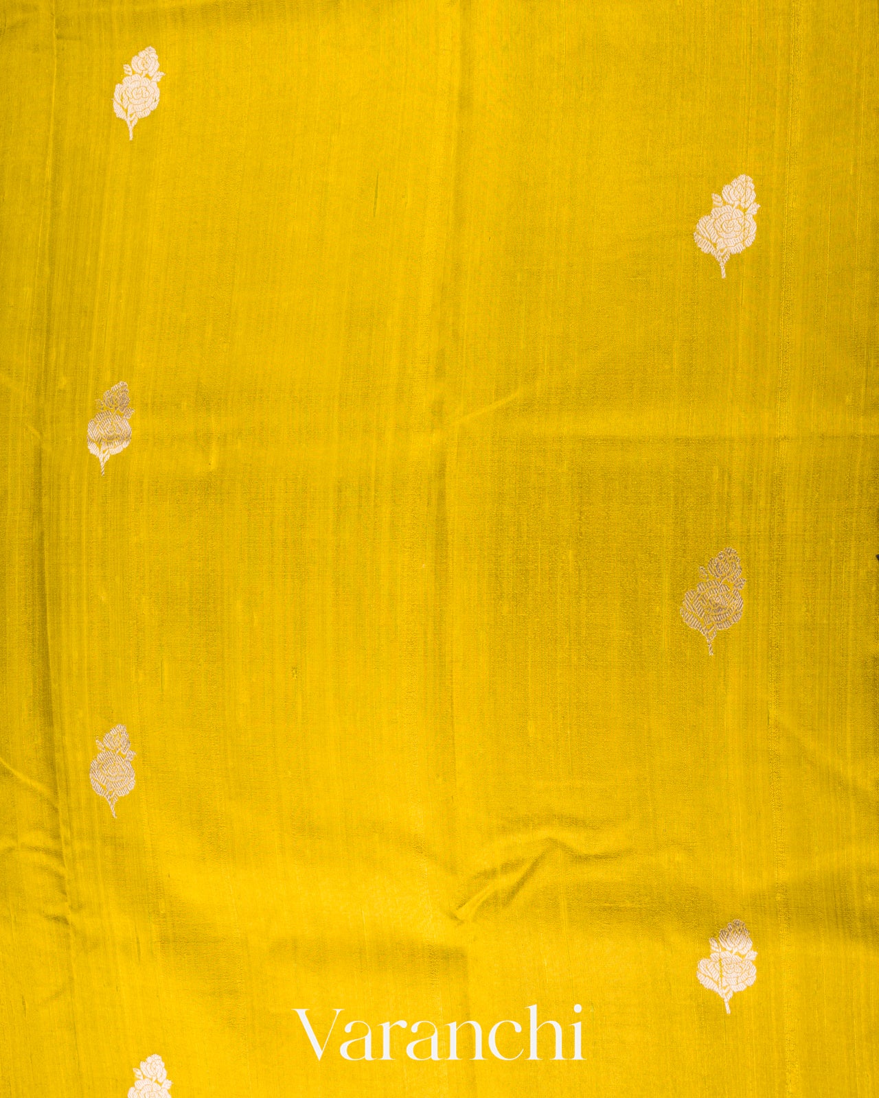 Mustard Yellow Pure Raw Silk Handloom Saree