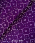Deep Purple Pure Rajkot Patola Silk Handloom Saree 