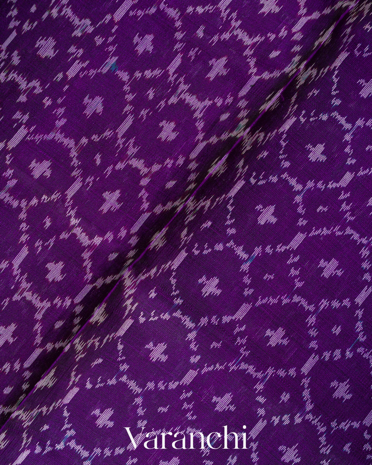 Deep Purple Pure Rajkot Patola Silk Handloom Saree 