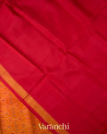 Orange Pure Rajkot Patola Silk Handloom Saree