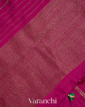 Rani Pink Pure Raw Silk Handloom Saree