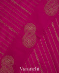 Rani Pink Pure Raw Silk Handloom Saree