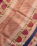 Ruby Pink Pure Tussar Silk Handlooom Saree