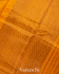 Golden Yellow Borderless Pure Raw Silk Handloom Saree