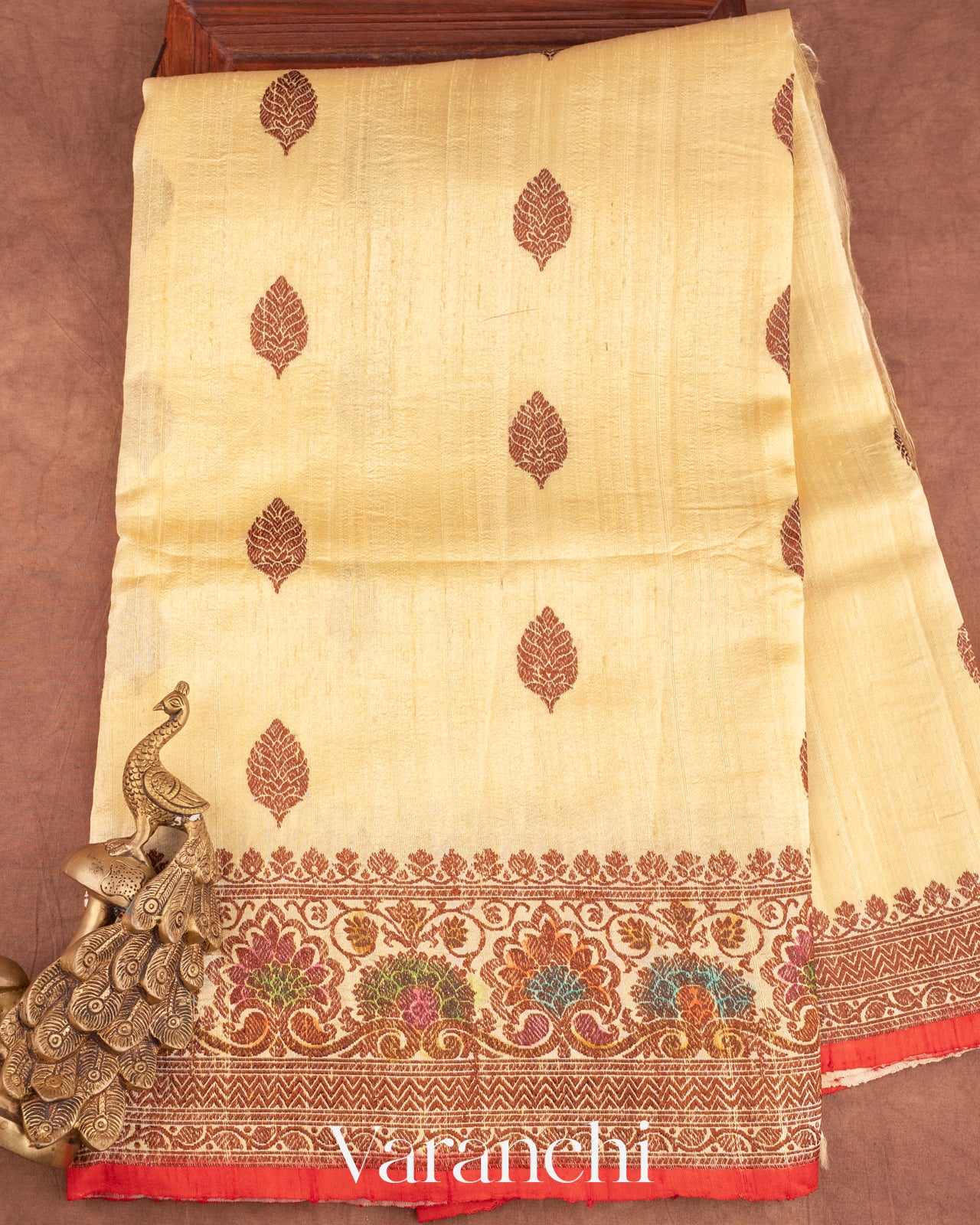 Butter Yellow Pure Raw Silk Handloom Saree