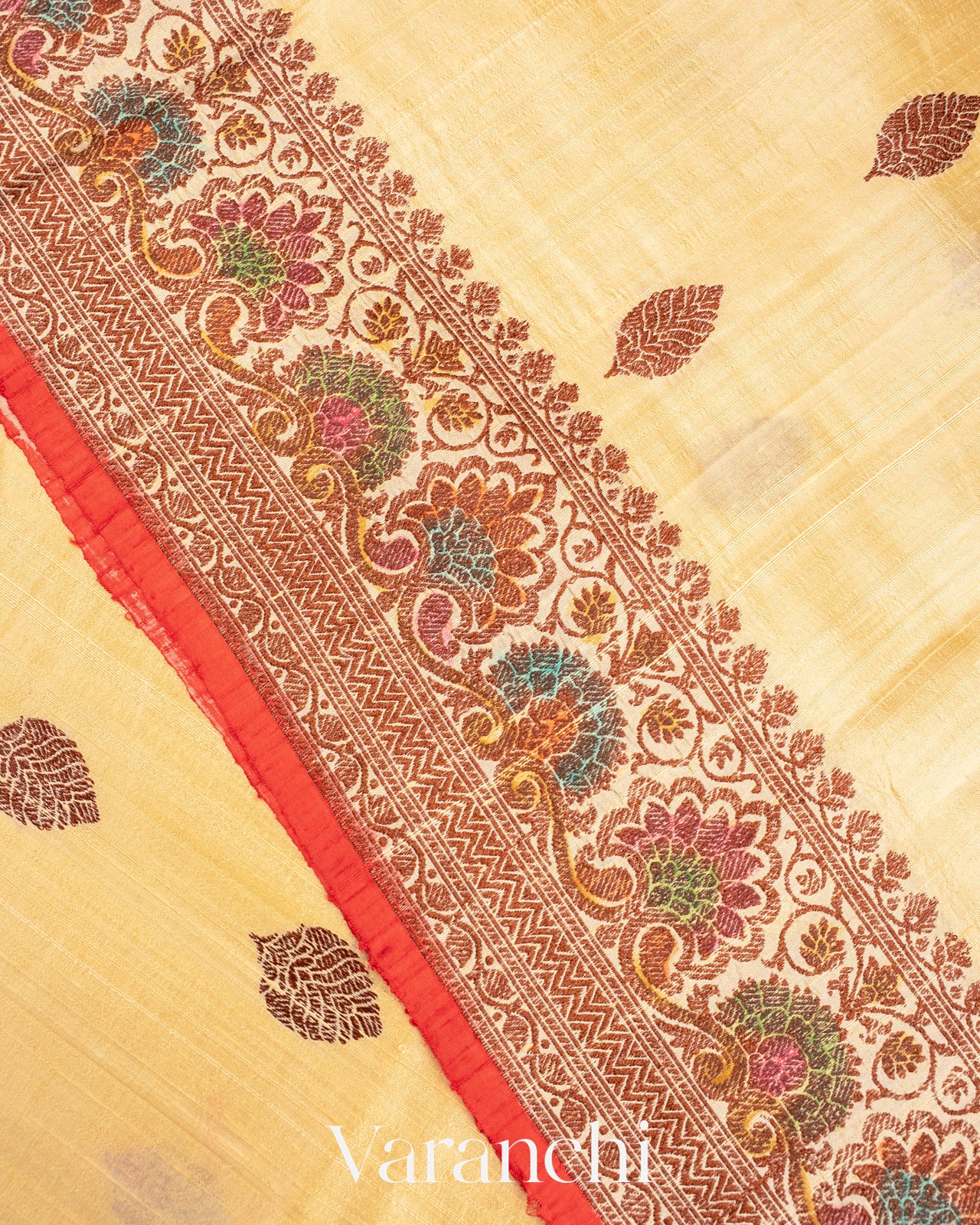 Butter Yellow Pure Raw Silk Handloom Saree